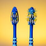 worn out toothbrush bristles, bad dental habits, aggressive brushing